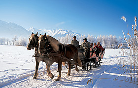 Winterurlaub in Zell am See - Pferdeschlitten fahren